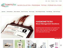Tablet Screenshot of haemotec.co.za